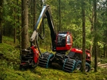 New Komatsu working in forest